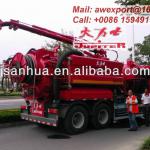 Howo 6x4 8000L HP Sewer Jetting Vacuum Trucks Or Sewer Jetting Vacuum Vehicle With Water Recycling Facility On Hot Sale-AW20140104001