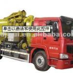 High pressure flushing vehicle