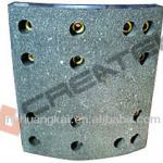 Low noise brake lining used for HOWO heavy truck