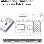 Dm07062, zinc plated steel, mounting clamp for chassis thickness