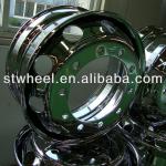 22.5x9.00 chrome coating truck wheels(ISO/TS16949,DOT)