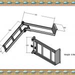 steel folding steps for truck(CX714221)