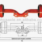 truck and trailer drop center axle