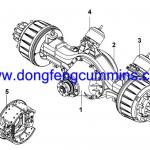 REAR AXLE SYSTEM Dongfeng part Cummins part Truck part Dongfeng Kinland DFL4251 T375 T300