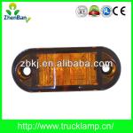 Oval Amber 2 Diode LED Trailer Truck Clearance Side Marker Light (20-3130)