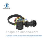 MAN truck window lifter switch with wire and connector,OEM PART 81.25503.0223