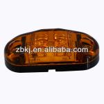 24 VOLT E-MARK CERTIFICATE AMBER 2.5&quot; OVAL LED SIDE MARK LIGHT (20-3130) 20-3130C