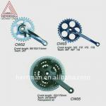 bicycle chainwheel and crank DIFFERENT