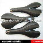 carbon saddles glossy finish full carbon fiber bicycle parts in gangzhen GSD001