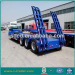 cheap price 50tons low bed semi trailer low bed semi trailer