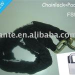 falante Locks 80-150cm Key Catena Bicycle Chain Lock, black NEW