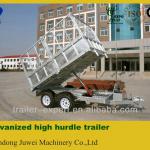 Hot ! galvanized 2t trailer with elcetronic brake