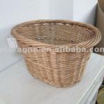 Hot sale willow wicker bicycle basket