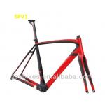 Low discount!New SPV Carbon Fiber Road Bicycle Frameset matching with both di2 and mechanical groupset,Super light bicycle frame JY119