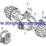 REAR AXLE SYSTEM Dongfeng part Cummins part Truck part Dongfeng Kinland DFL4251 T375 T300 2400010-T0405
